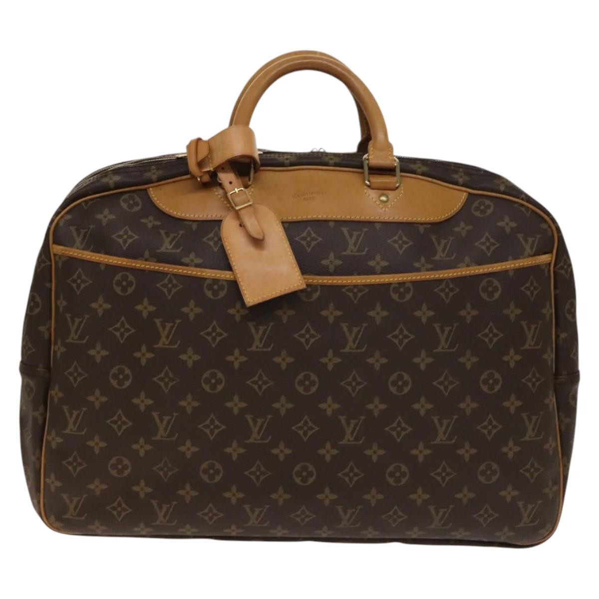 Louis Vuitton Alize Bag Monogram Canvas, BROWN, CANVAS, Travel bag