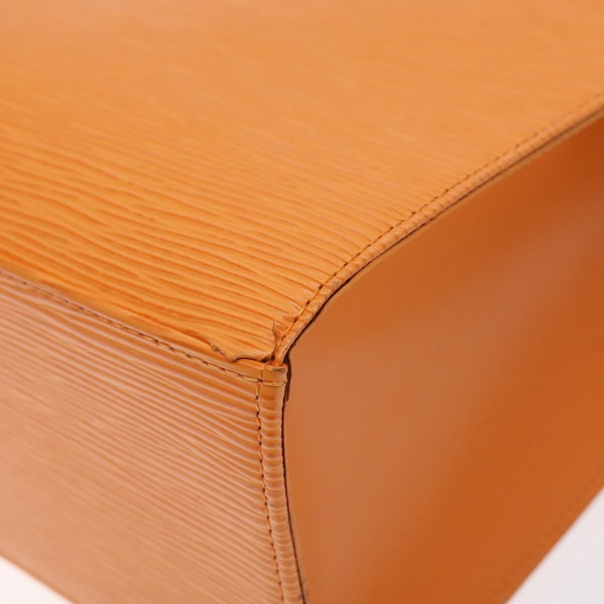 Louis Vuitton Croisette Handbag Epi Leather, ORANGE, LEATHER, Handbag