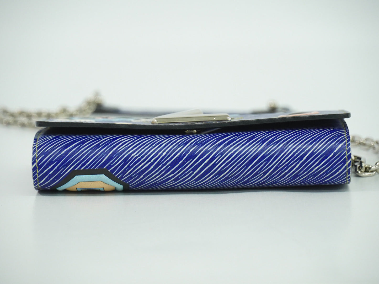 Louis Vuitton Twist Chain Wallet Epi Leather, BLUE, DENIM_JEANS, Shoulder bag