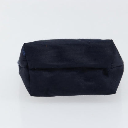 Celine Circle Logo Pouch Nylon, NAVY, NYLON, Clutche & pouche