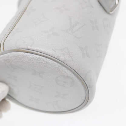 Louis Vuitton Chalk Nano Bag Limited Edition Logo Story Monogram Canvas, GRAY, CANVAS, Handbag