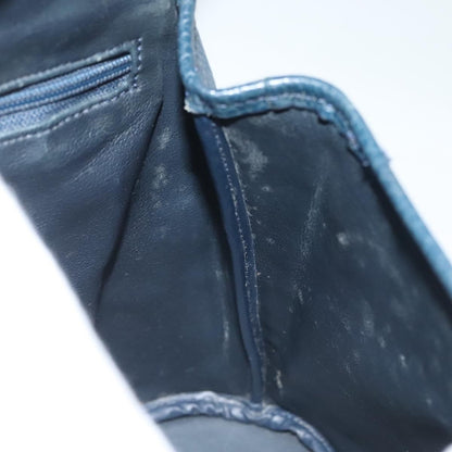 Christian Dior Vintage Handbag Leather, NAVY, LEATHER, Handbag