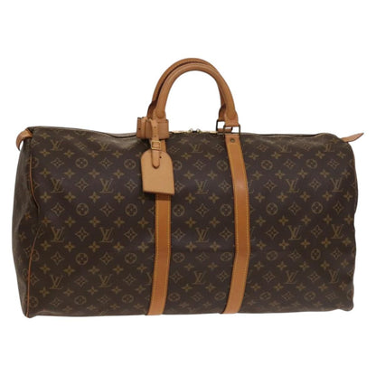 Louis Vuitton Keepall Bag Monogram Canvas, BROWN, CANVAS, Travel bag