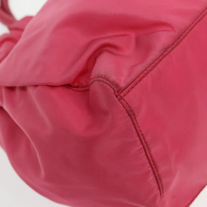 Prada Bow Convertible Tote Tessuto, PINK, NYLON, Tote bag