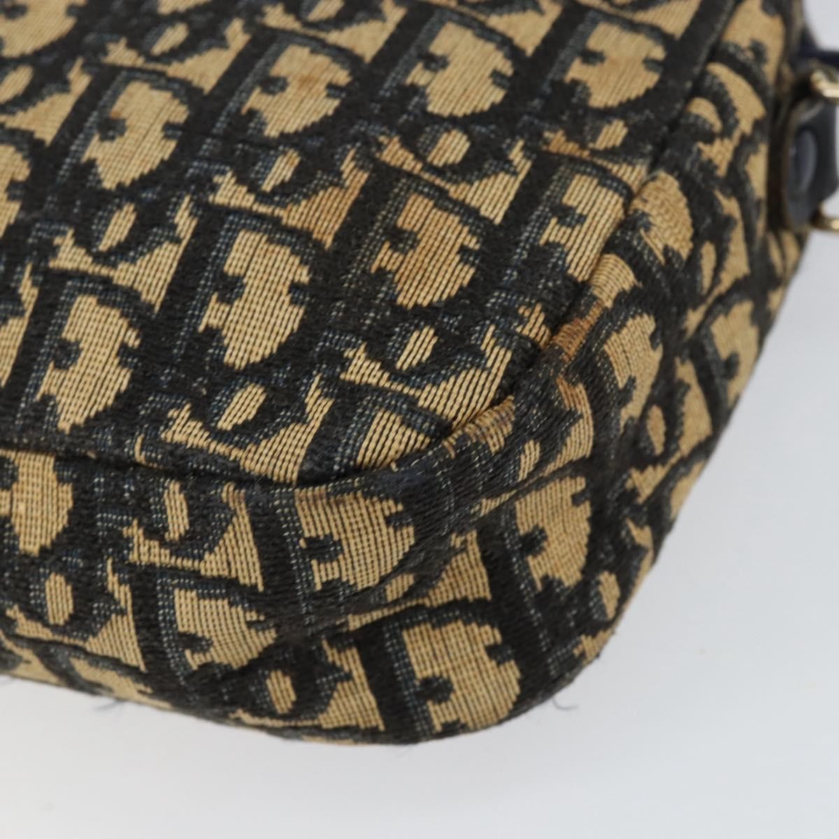 Christian Dior Vintage CD trotter Shoulder bag Canvas, NAVY, CANVAS, Shoulder bag