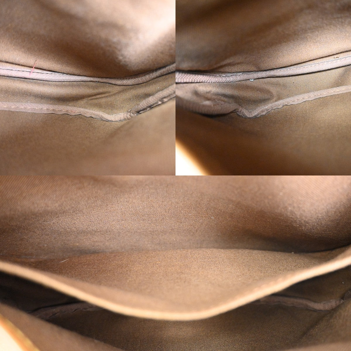 Louis Vuitton Saumur Handbag Monogram Canvas, BROWN, CANVAS, Shoulder bag