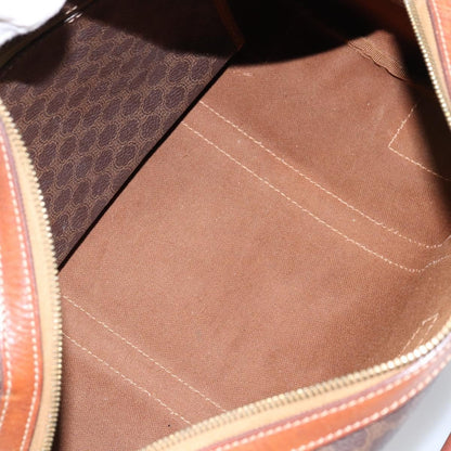 Celine Vintage Macadam Boston bag Canvas, BROWN, CANVAS, Handbag