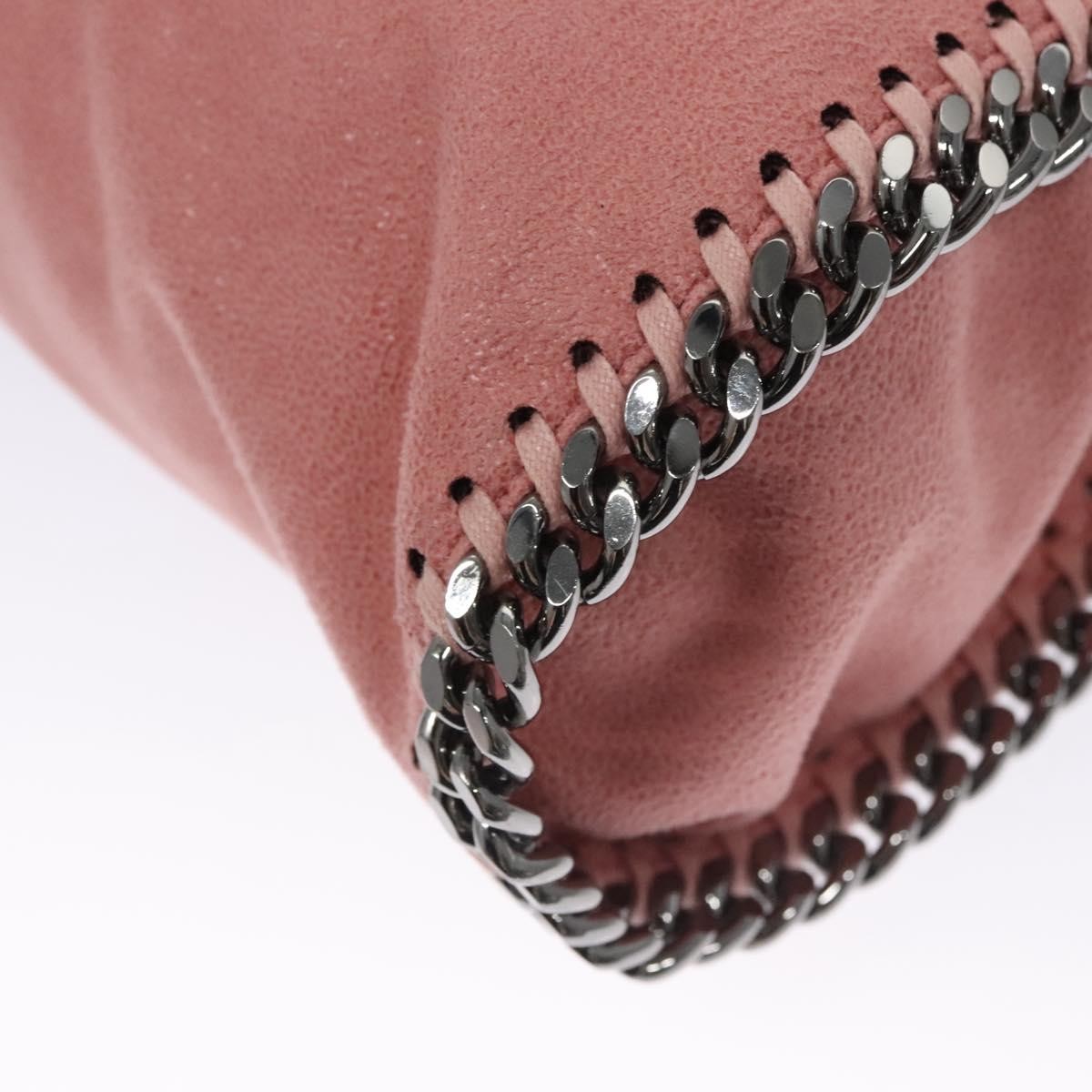 Stella McCartney Falabella Fold Over Crossbody Bag Shaggy Deer, PINK, POLYESTER, Crossbody bag