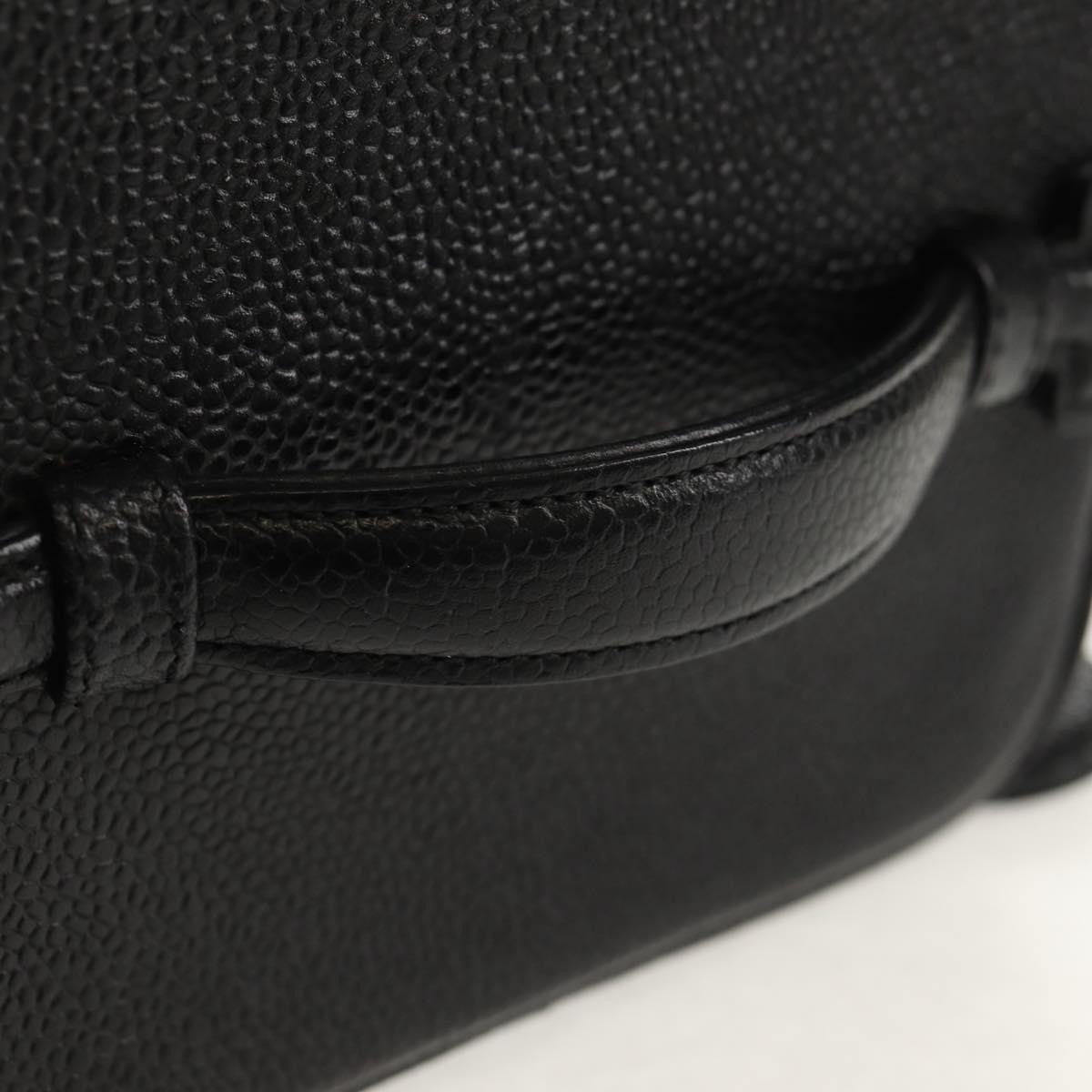 Chanel Vintage Timeless Cosmetic Case Caviar, BLACK, LEATHER, Clutche & pouche