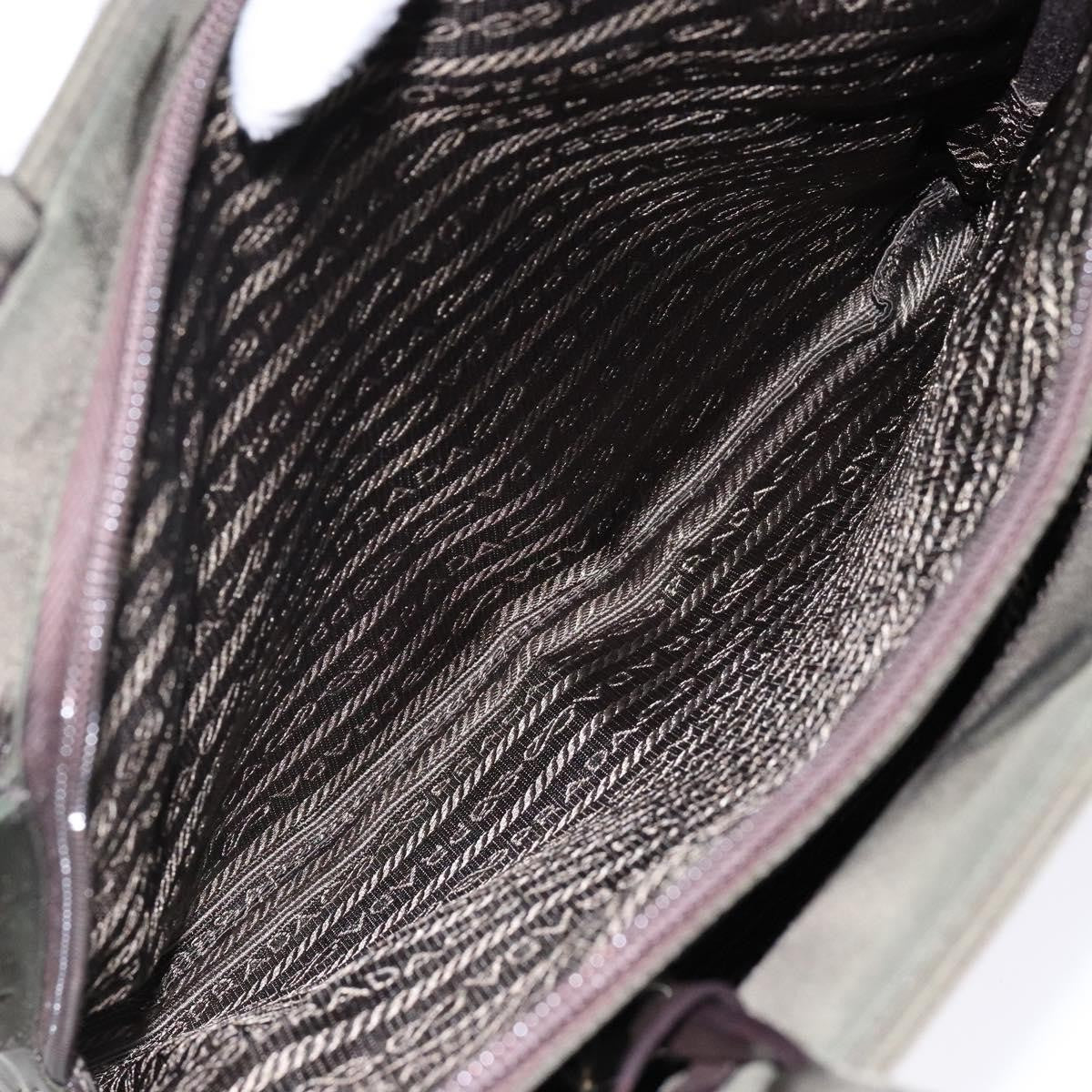 Prada Bowling Shoulder Bag Tessuto, KHAKI, NYLON, Shoulder bag