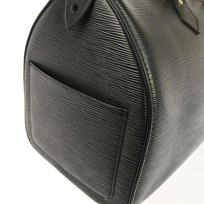 Louis Vuitton Speedy Handbag Epi Leather, BLACK, LEATHER, Handbag