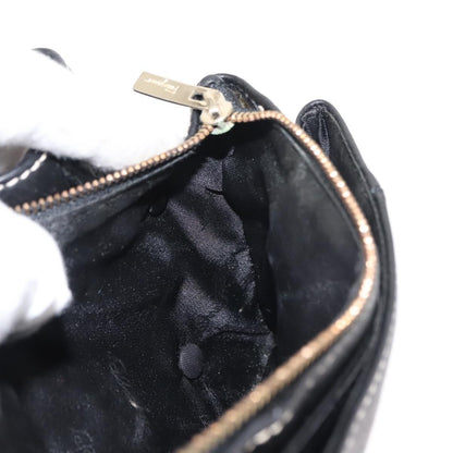 Salvatore Ferragamo Flap Shoulder Bag Leather, BLACK, LEATHER, Shoulder bag