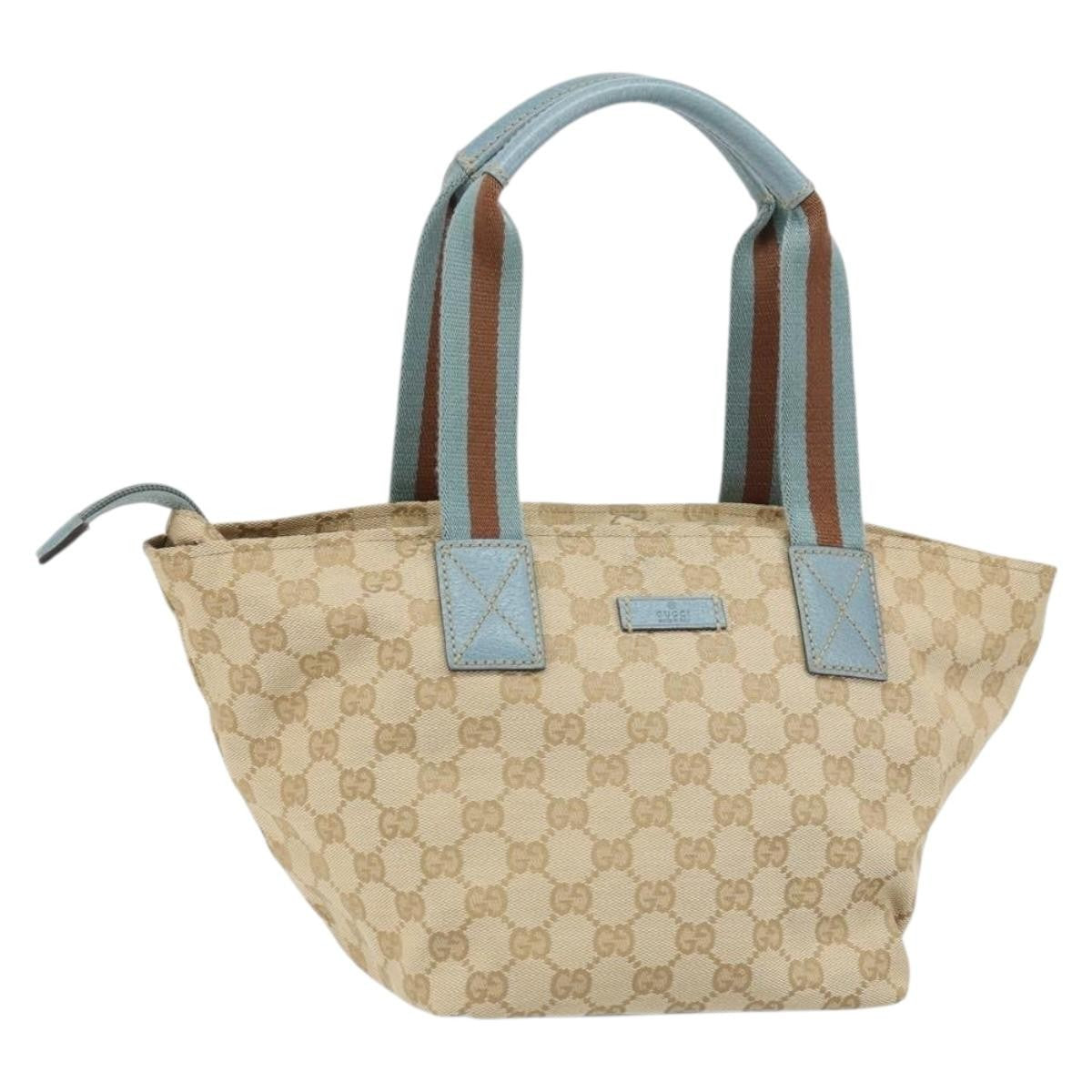 Gucci Web Zip Tote GG Canvas, BEIGE, CANVAS, Tote bag