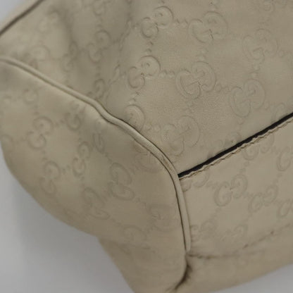 Gucci Sukey Tote Leather, WHITE, LEATHER, Handbag