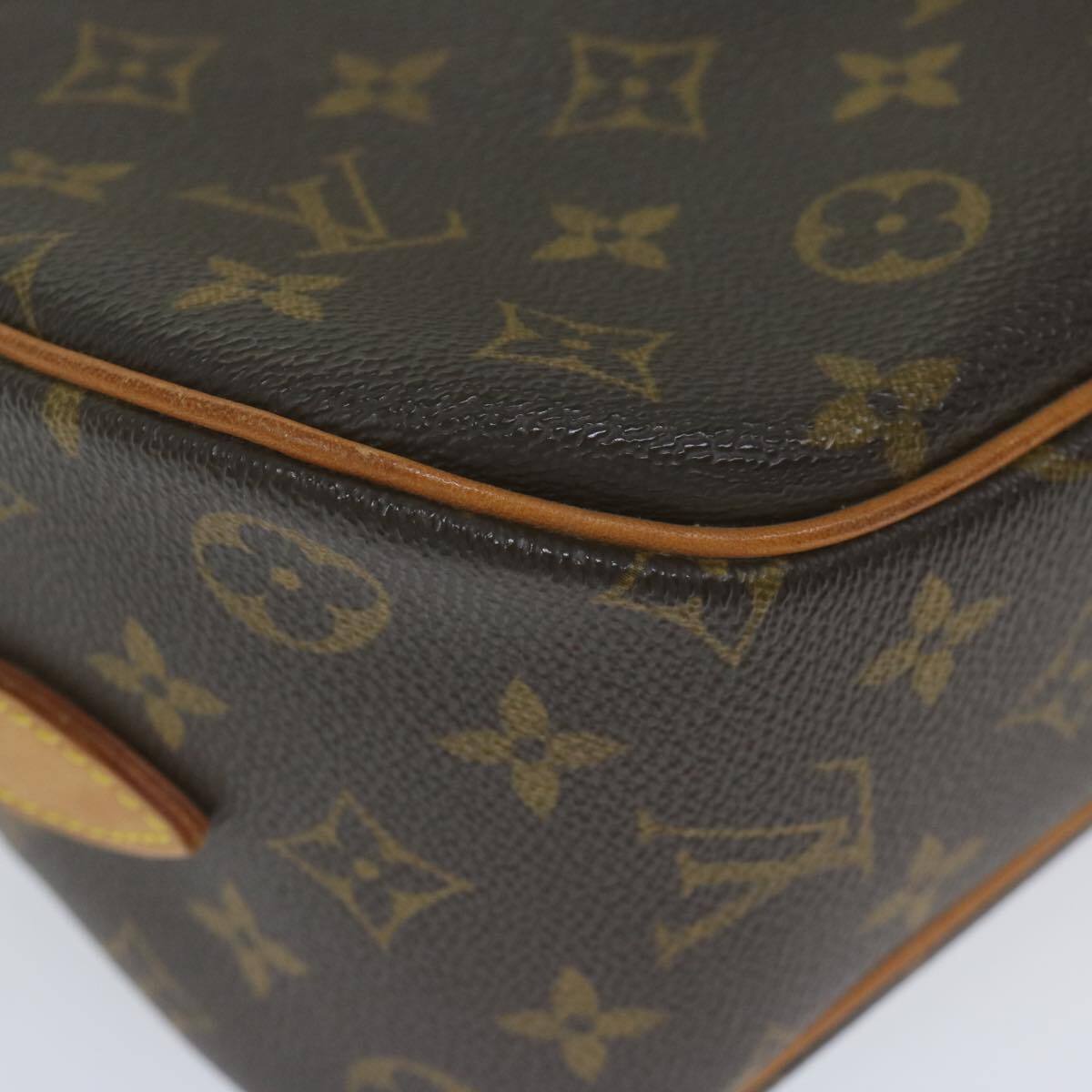 Louis Vuitton Blois Handbag Monogram Canvas, BROWN, CANVAS, Handbag