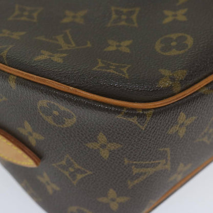 Louis Vuitton Blois Handbag Monogram Canvas, BROWN, CANVAS, Handbag