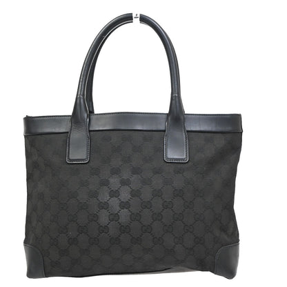 Gucci Vintage tote Canvas, BLACK, CANVAS, Tote bag