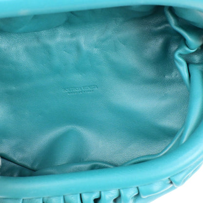 Bottega Veneta The Chain Pouch Leather, GREEN, LEATHER, Clutche & pouche
