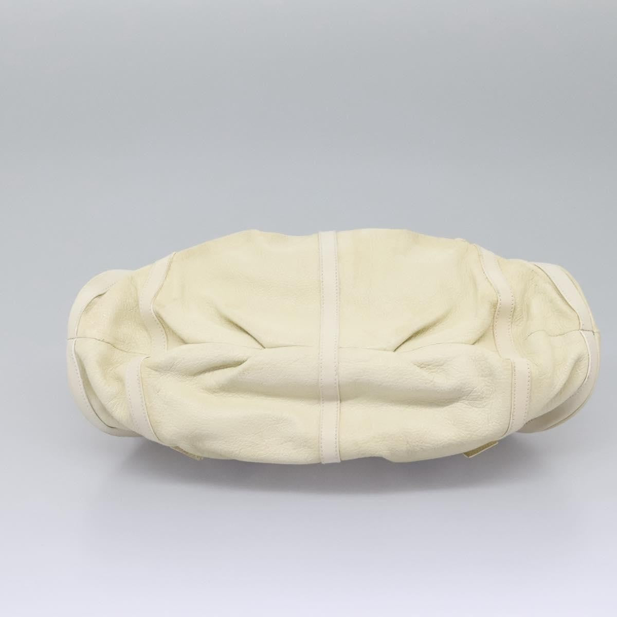 Bvlgari Chandra Satchel Leather, BEIGE, LEATHER, Handbag