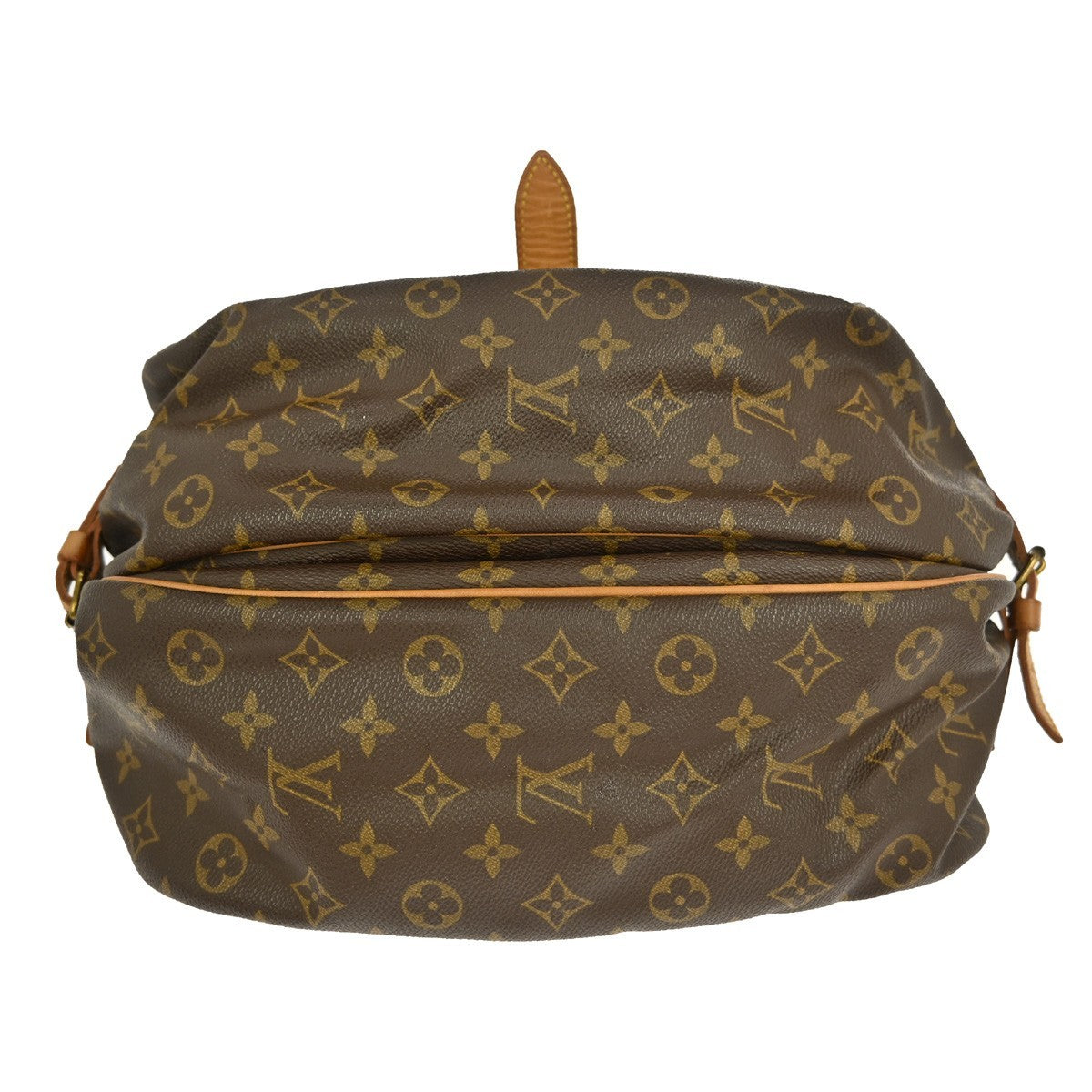 Louis Vuitton Saumur Handbag Monogram Canvas, BROWN, CANVAS, Shoulder bag