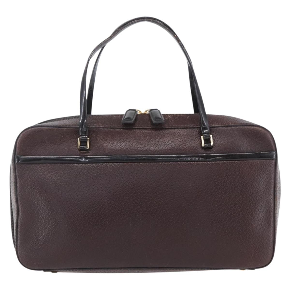 Christian Dior Vintage CD Handbag Leather, BROWN, LEATHER, Handbag