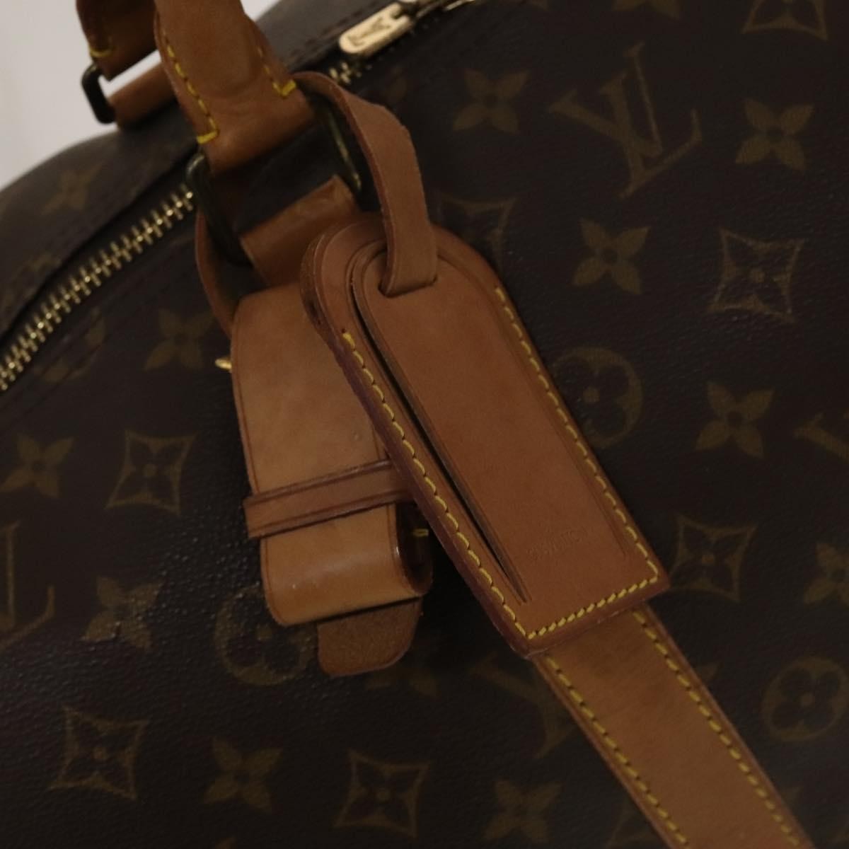 Louis Vuitton Keepall Bag Monogram Canvas, BROWN, CANVAS, Travel bag