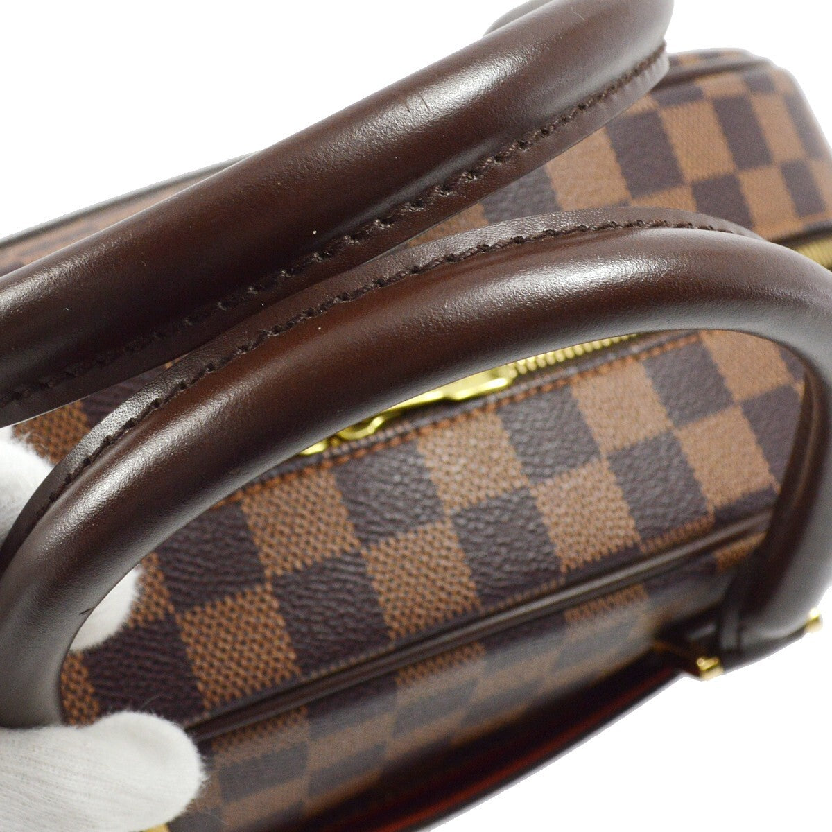 Louis Vuitton Nolita Satchel Damier, BROWN, CANVAS, Handbag