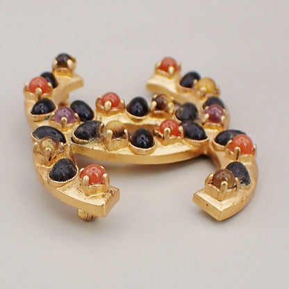 Chanel CC Logo Brooch Crystal Embellished Metal, GOLD, GOLD_PLATED, Brooch