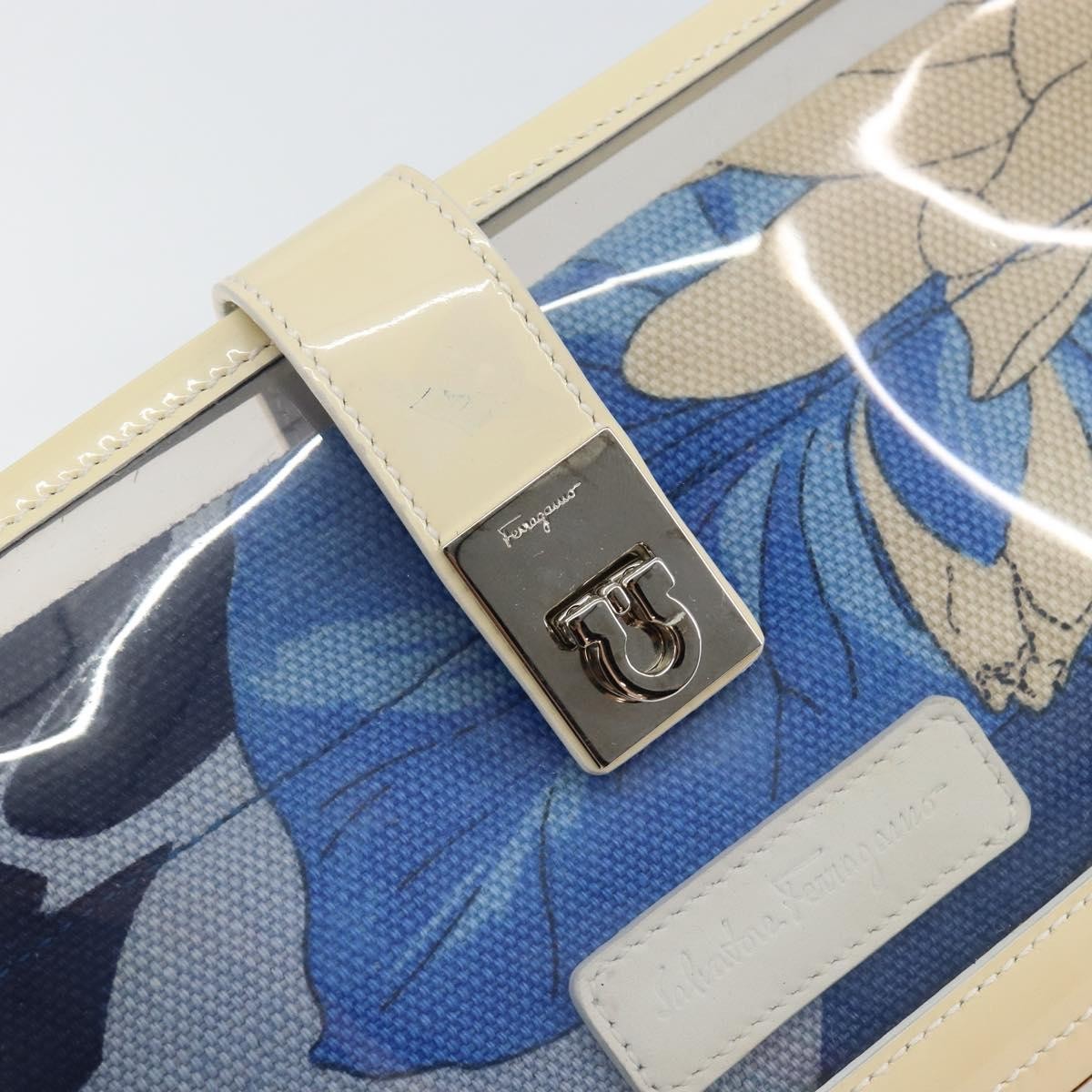 Salvatore Ferragamo Vintage Shoulder Bag Patent leather, BLUE, PATENT_LEATHER, Shoulder bag