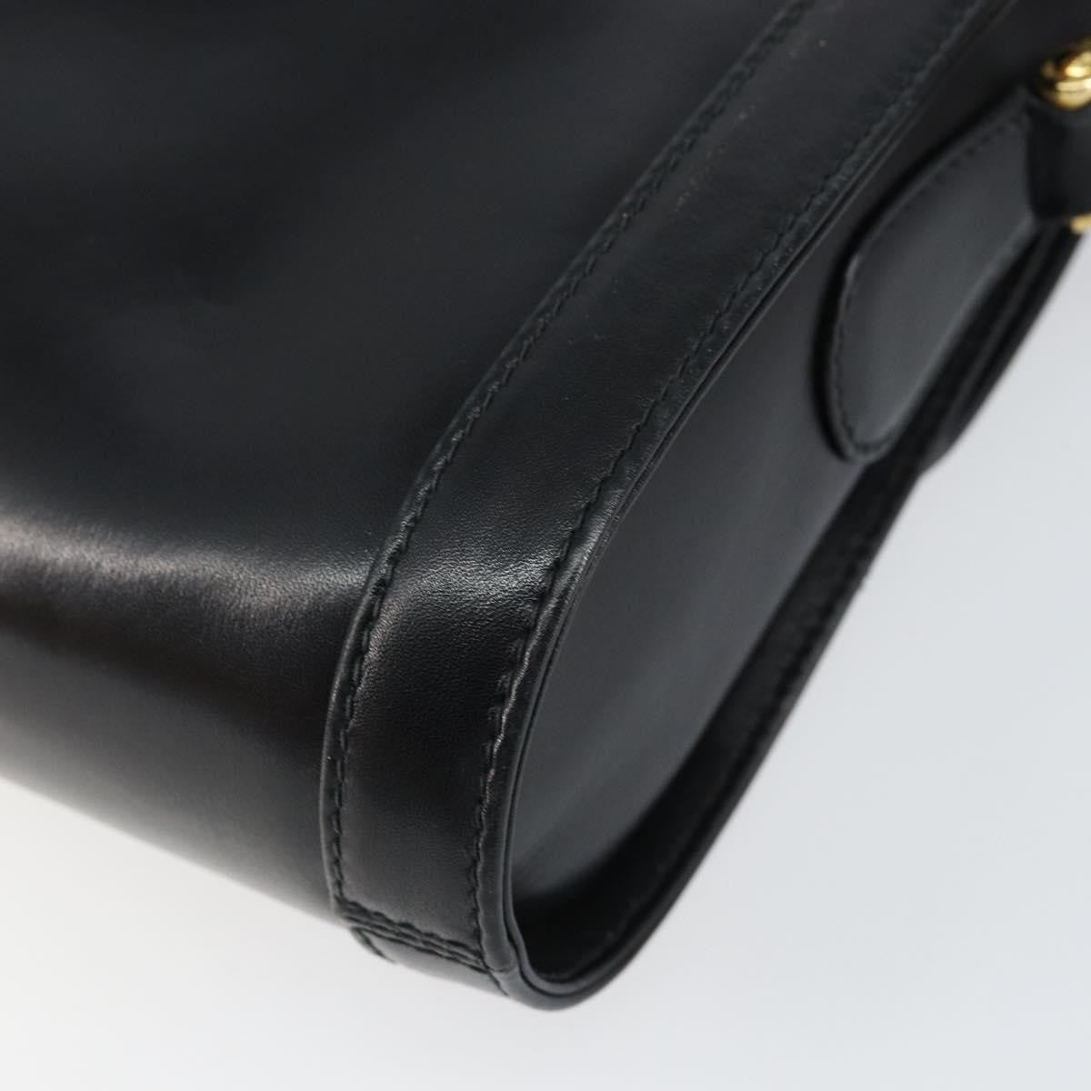 Gucci Vintage Shoulder Bag Leather, BLACK, LEATHER, Shoulder bag