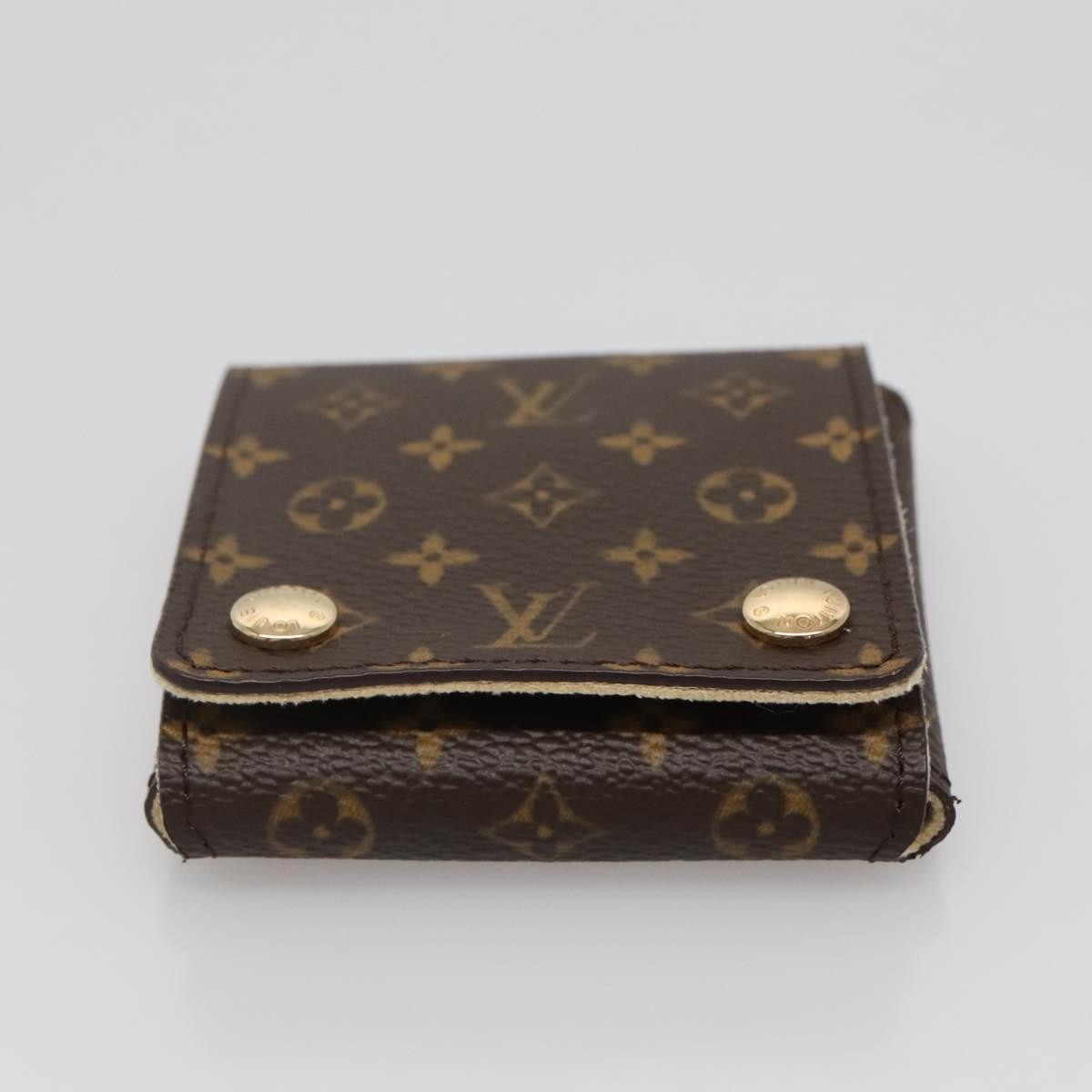 Louis Vuitton CASE JEWELRY BOX Canvas, BROWN, CANVAS, Wallets