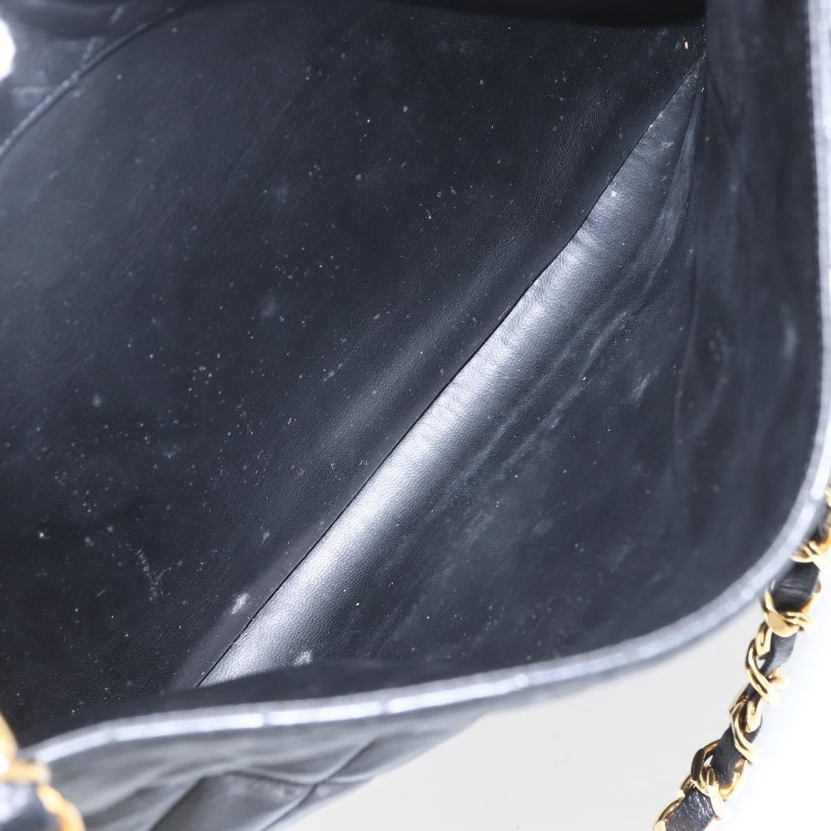 Chanel Vintage Shopping Tote Quilted Lambskin, BLACK, LEATHER, Tote bag