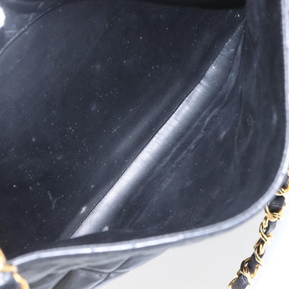 Chanel Vintage Shopping Tote Quilted Lambskin, BLACK, LEATHER, Tote bag