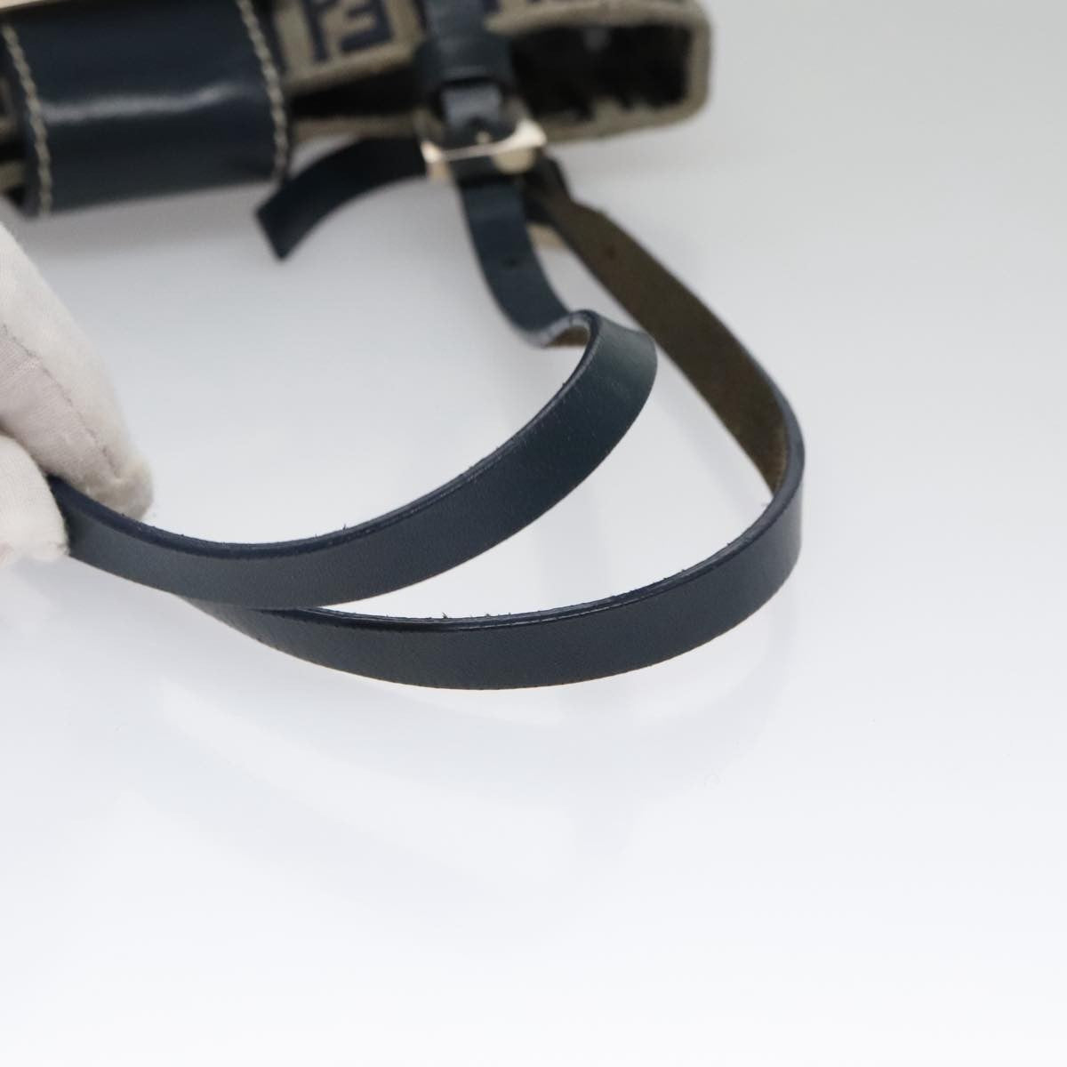 Fendi Vintage Shoulder Bag Zucca Canvas, NAVY, CANVAS, Handbag