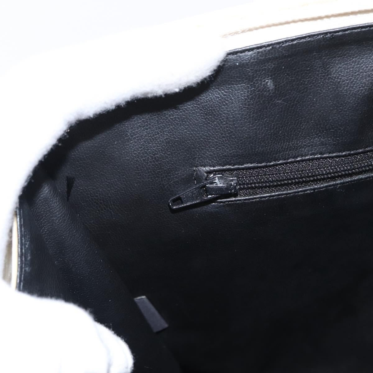 Bally Vintage Handbag Quilted Leather, WHITE, LEATHER, Handbag