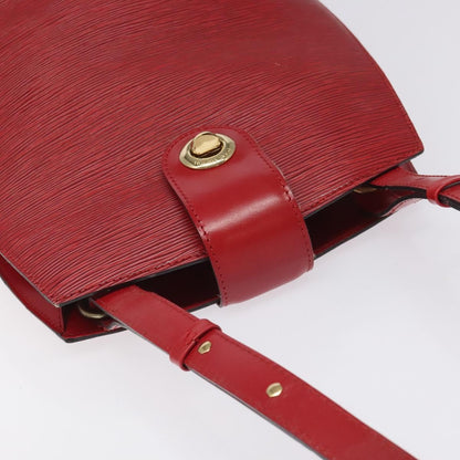Louis Vuitton Cluny Shoulder Bag Epi Leather, RED, LEATHER, Shoulder bag