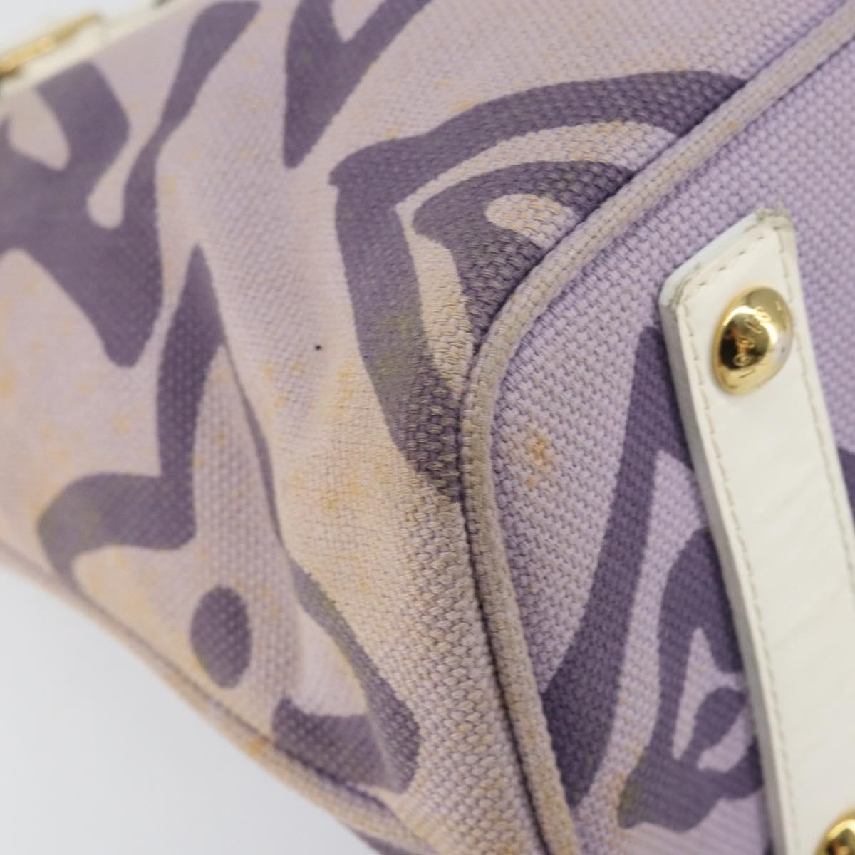 Louis Vuitton Tahitienne Cabas Canvas, PURPLE, CANVAS, Tote bag