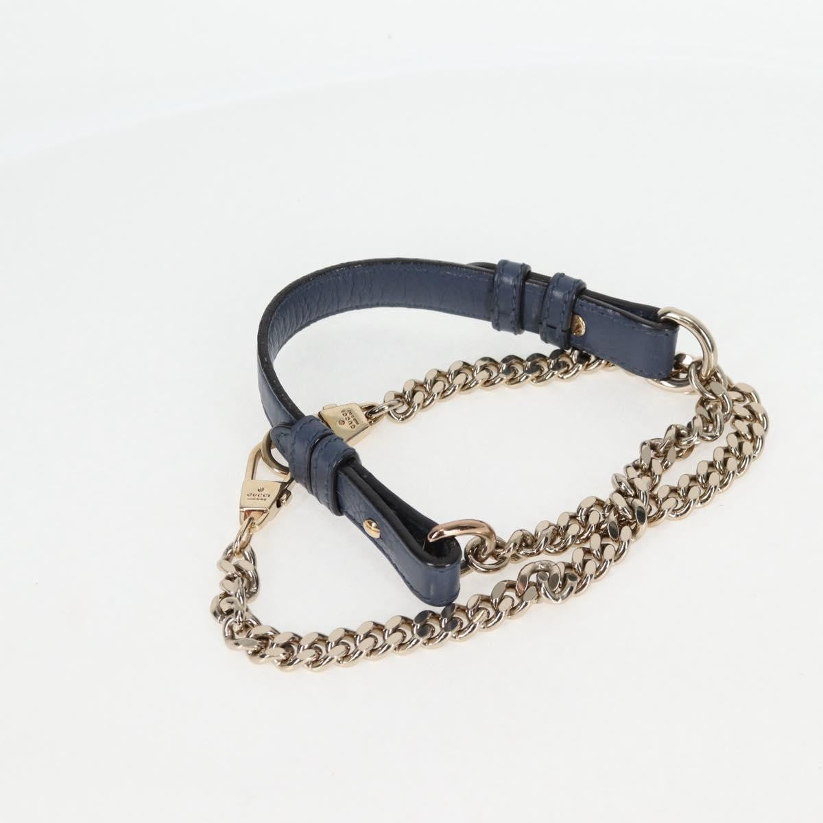 Gucci Miss Bamboo Bucket Bag Leather, BLUE, LEATHER, Handbag