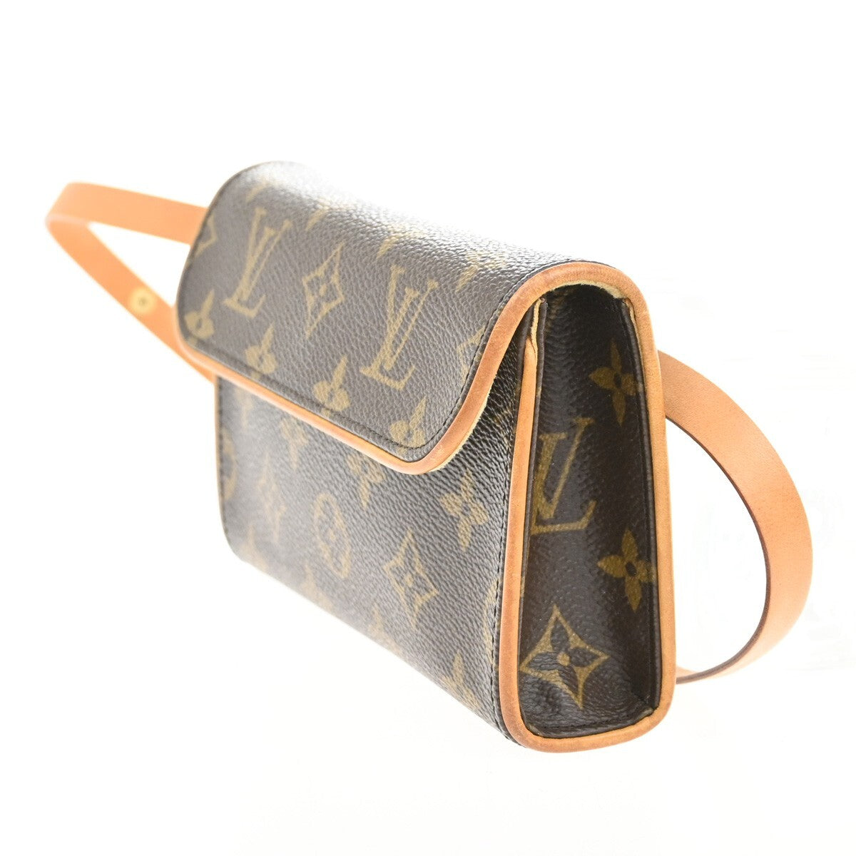 Louis Vuitton Florentine Waist Bag Monogram Canvas, BROWN, CANVAS, Clutche & pouche