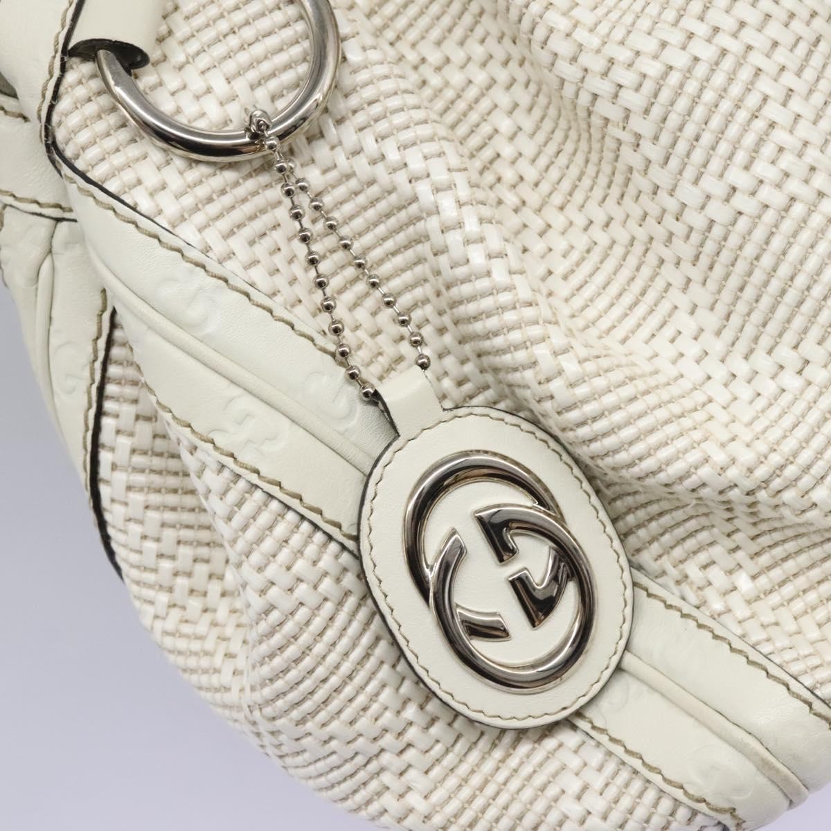 Gucci Sukey Tote Diamante Woven Raffia, SILVER, WOOD, Handbag