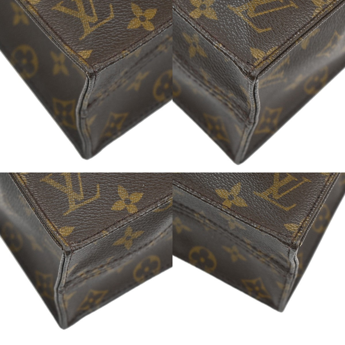 Louis Vuitton Sac Plat Bag Monogram Canvas, BROWN, CANVAS, Tote bag