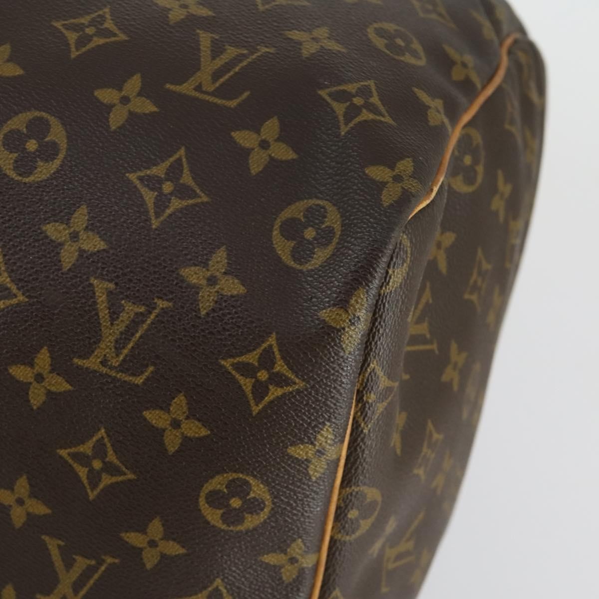 Louis Vuitton Keepall Bag Monogram Canvas, BROWN, CANVAS, Travel bag