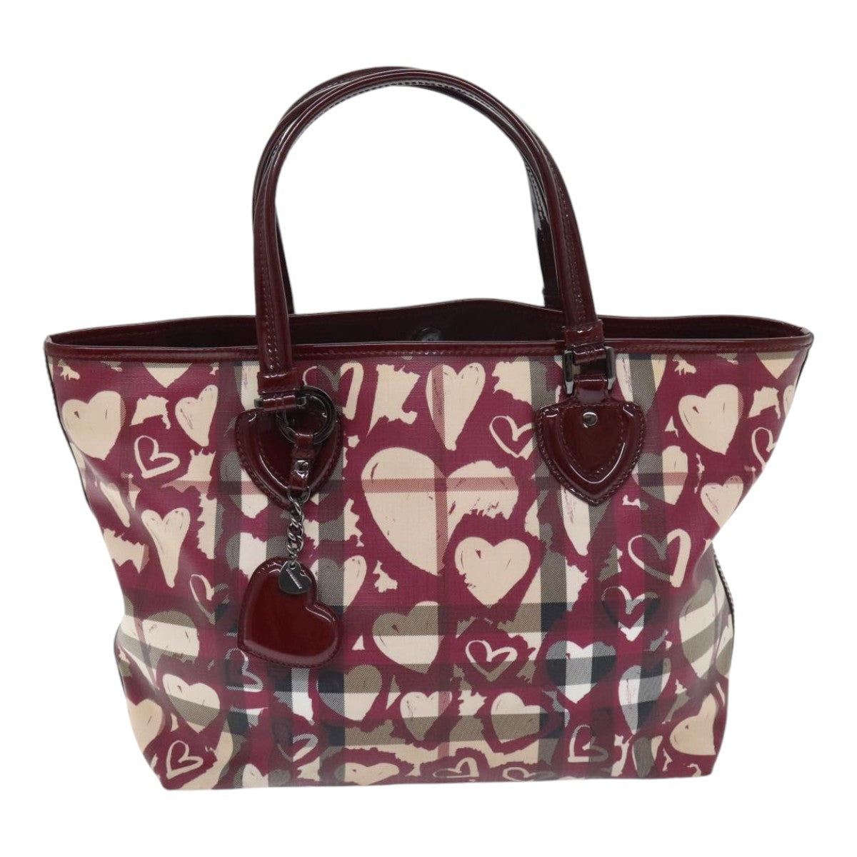 Burberry Open Tote Printed Canvas, BEIGE, CANVAS, Tote bag