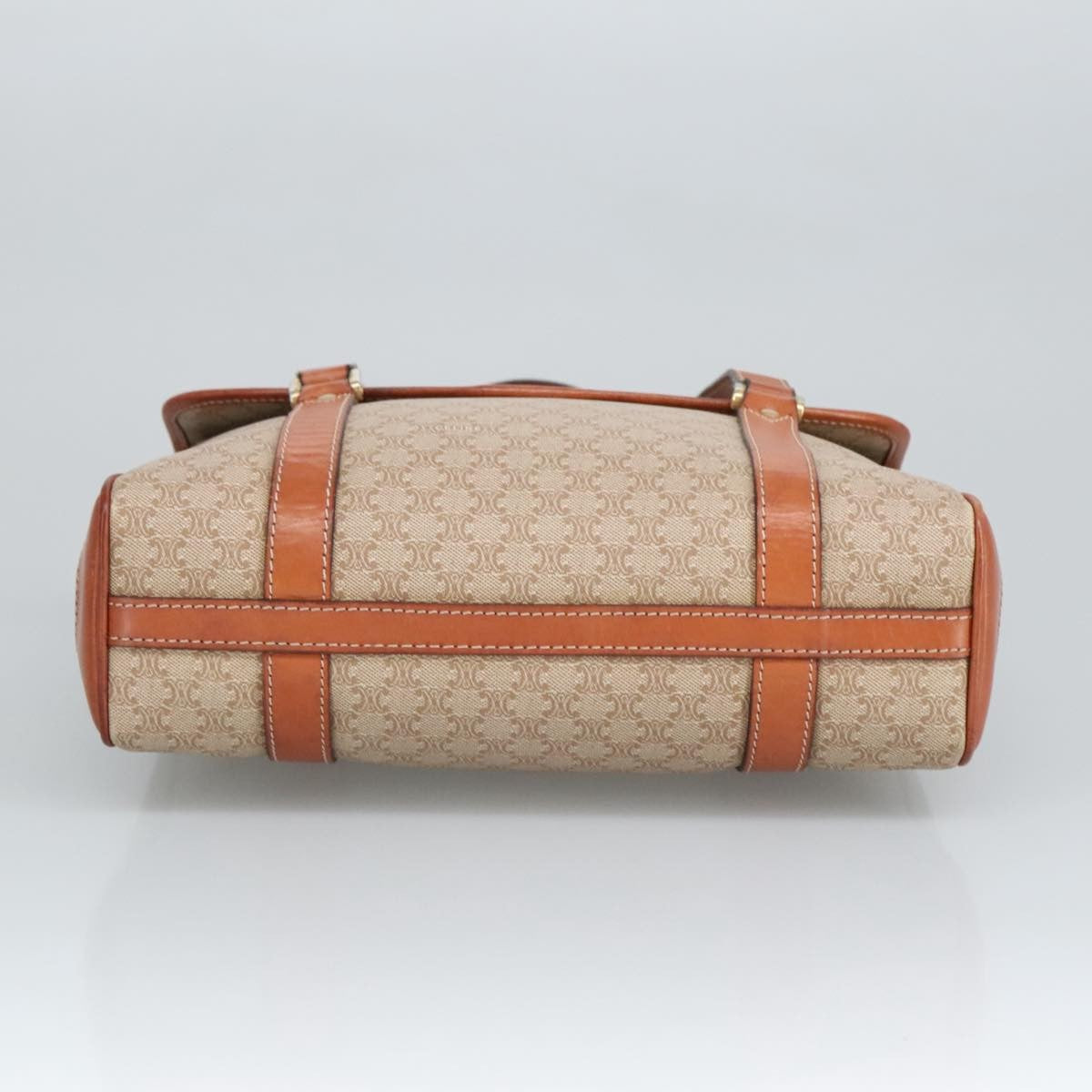 Celine Vintage Macadam Handbag Macadam, BEIGE, PVC,CANVAS, Handbag