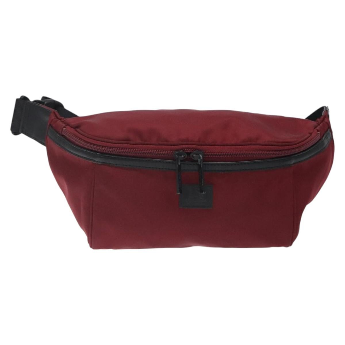 Burberry Waist Bag Nylon, RED, NYLON, Shoulder bag