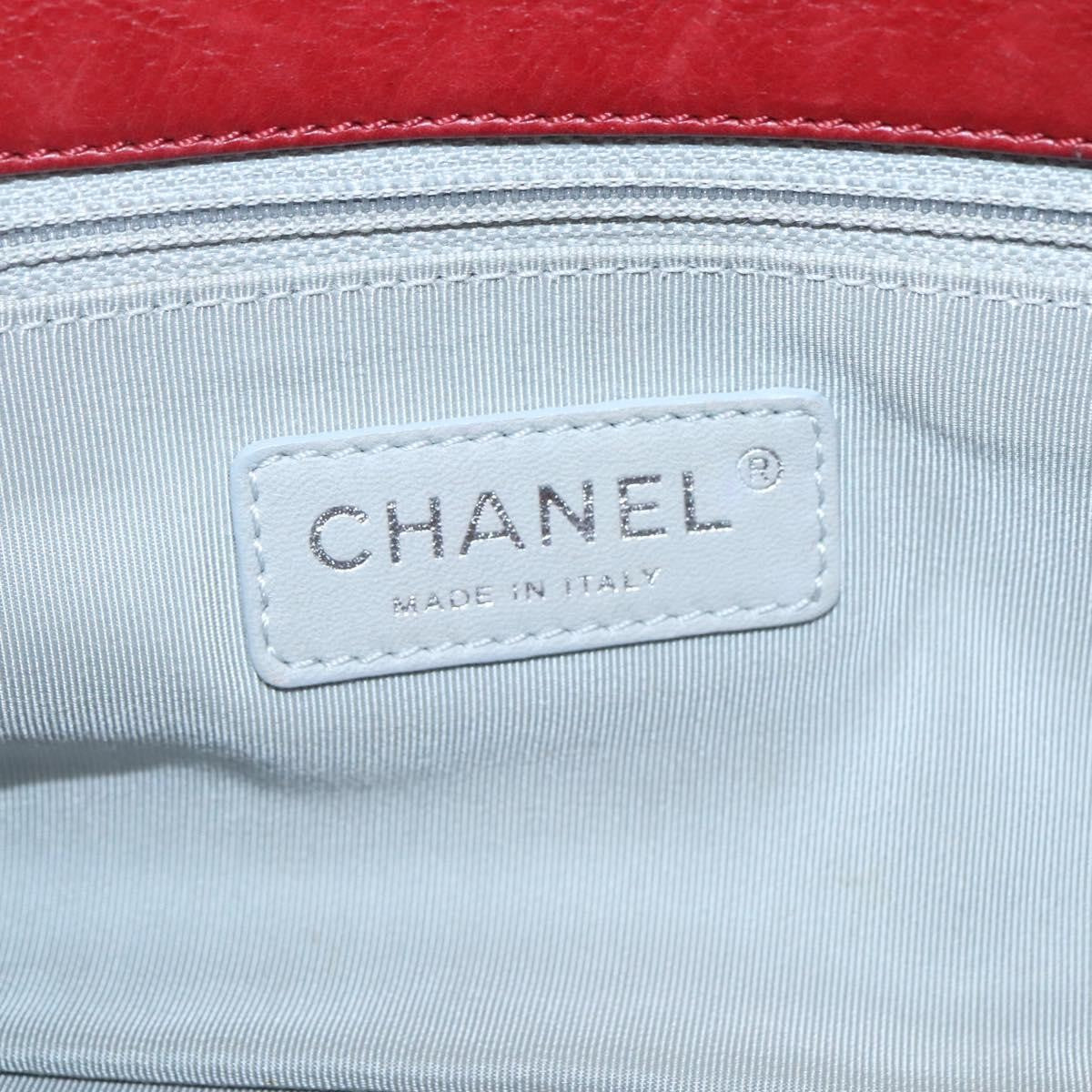 Chanel Timeless CC Flap Bag Leather, RED, LEATHER, Shoulder bag