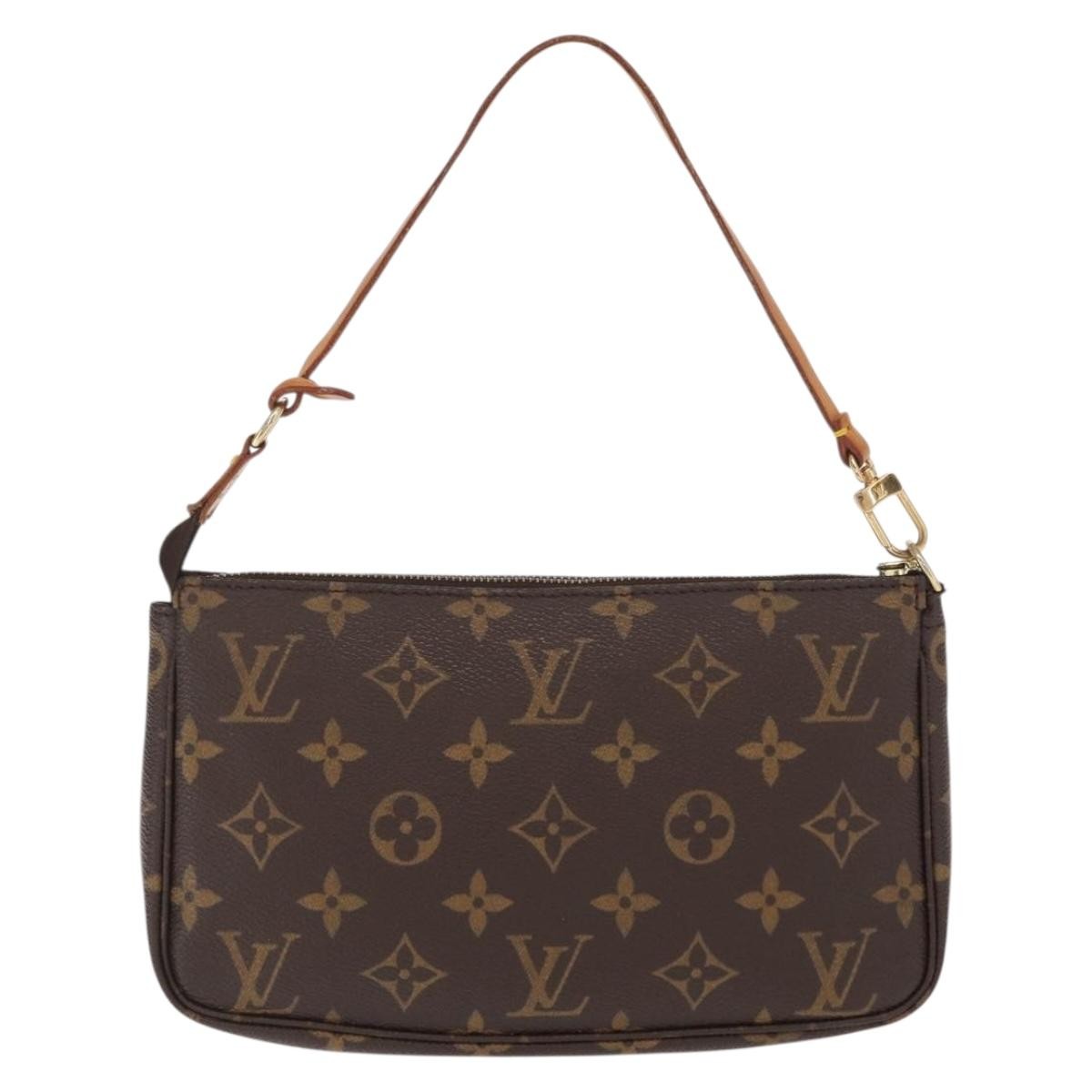 Louis Vuitton Pochette Accessoires NM Monogram Canvas, BROWN, CANVAS, Clutche & pouche