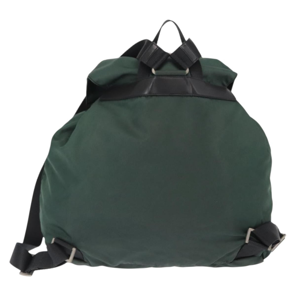 Prada Double Front Pocket Backpack Tessuto, GREEN, NYLON, Backpack
