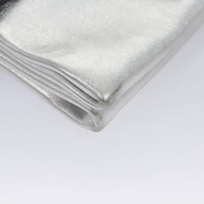 Prada Double Turn Lock Shoulder Bag Leather, SILVER, LEATHER, Shoulder bag