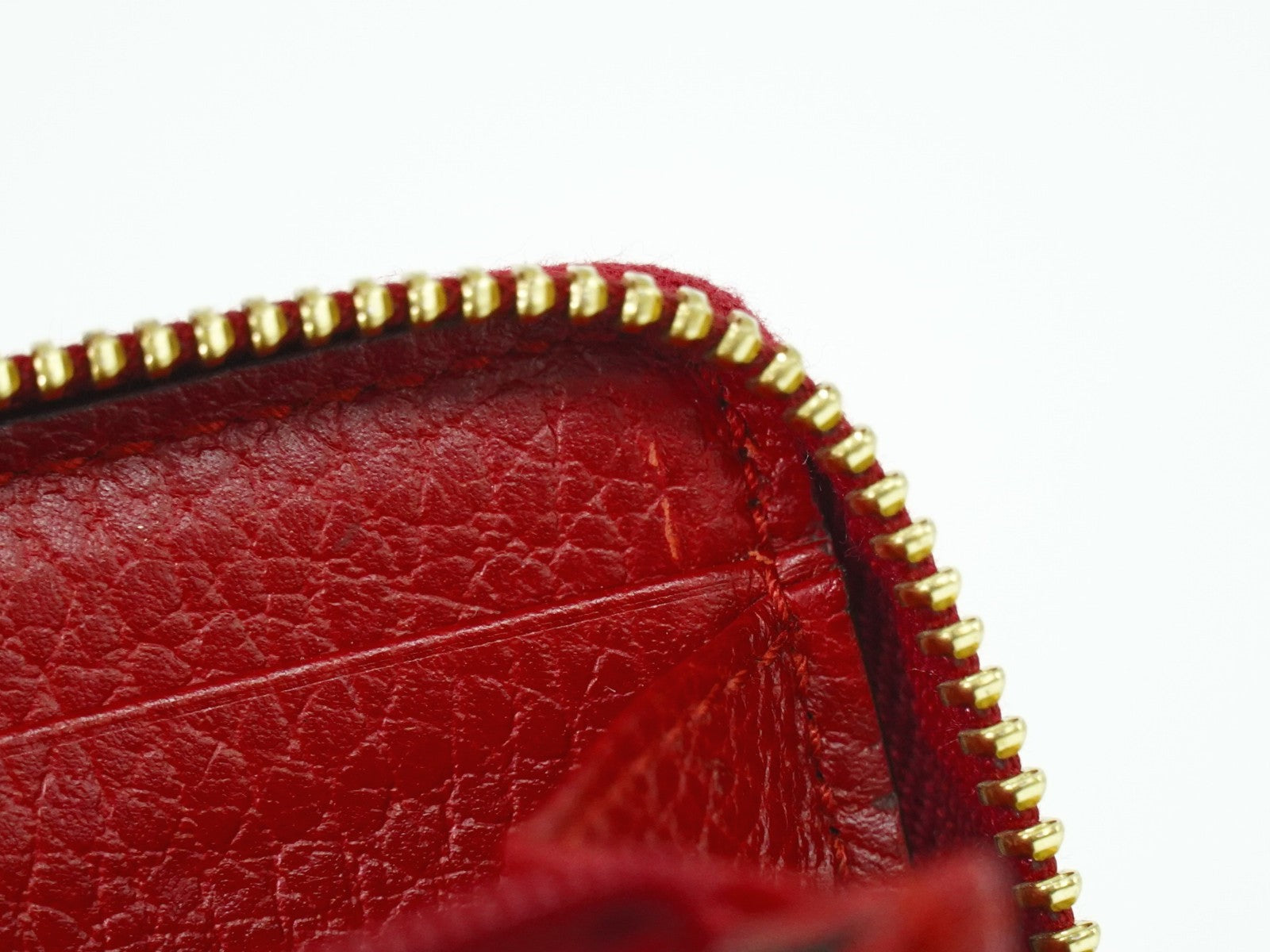 Gucci GG Marmont Zip Around Wallet Leather, RED, LEATHER, Wallets